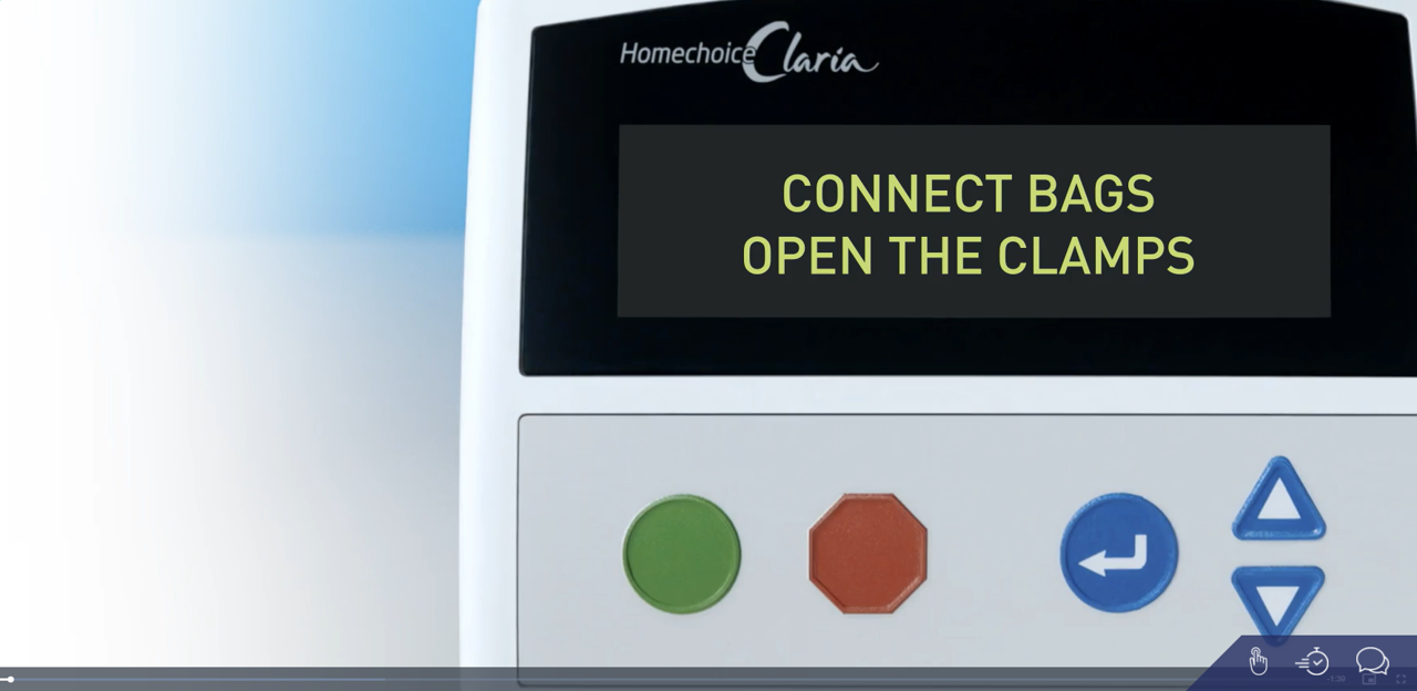 Up close image of the Homechoice Claria  interface and buttons