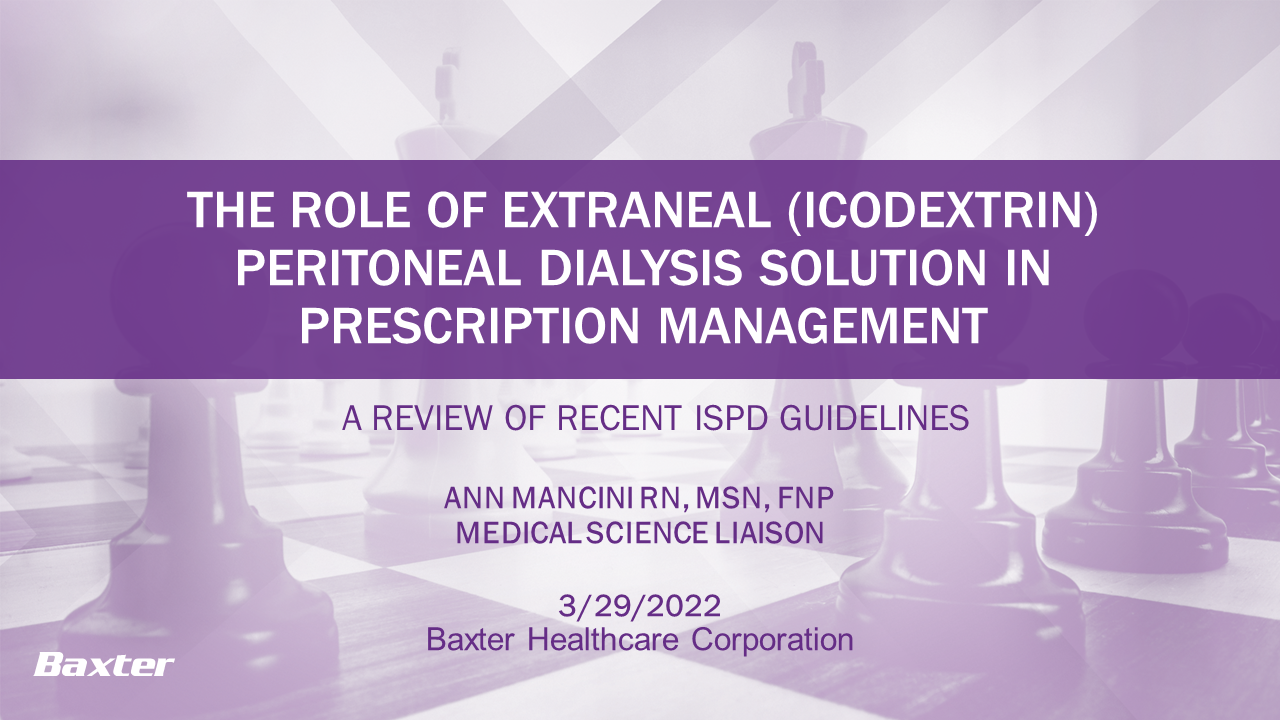 Extraneal Webinar Title