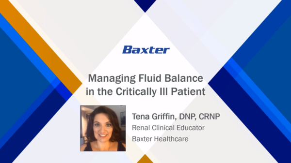 Fluid Balance - Presentation by Tena Griffin, DNP