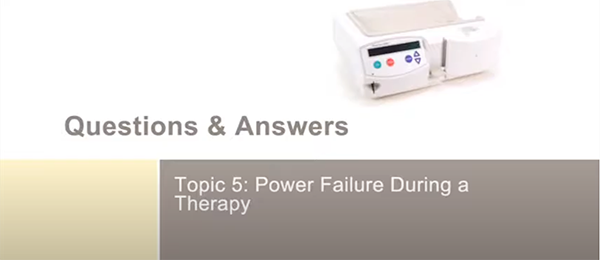 Power Failure During a Therapy (Video)